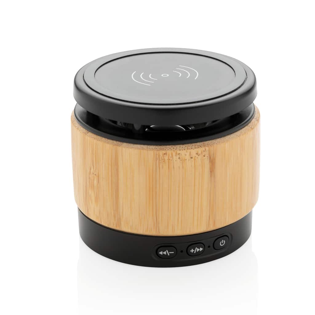 Miniature 2 pour Enceinte 3W avec chargeur à induction en bambou