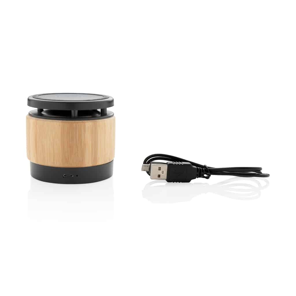 Miniature 4 pour Enceinte 3W avec chargeur à induction en bambou
