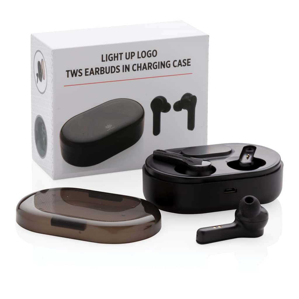 Miniature 13 pour Ecouteurs TWS lumineux dans son boitier de charge