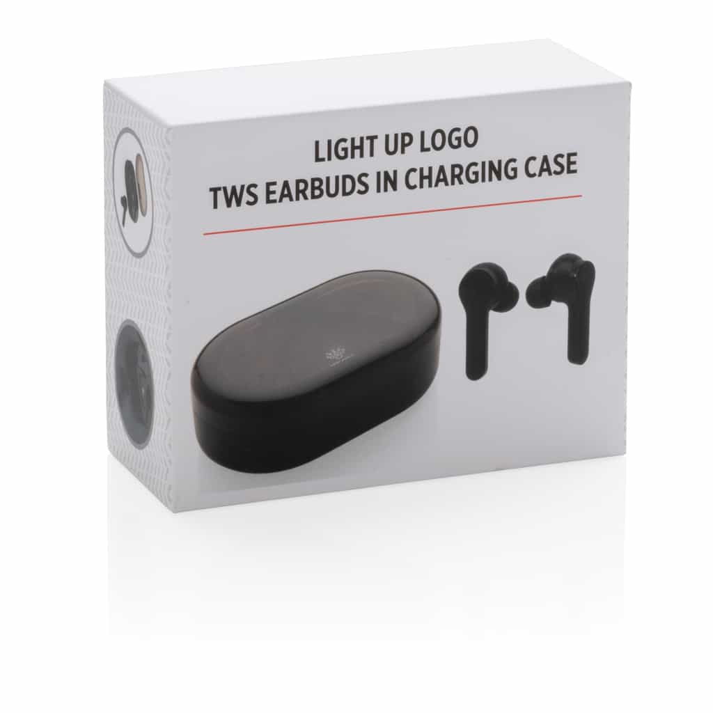 Miniature 14 pour Ecouteurs TWS lumineux dans son boitier de charge
