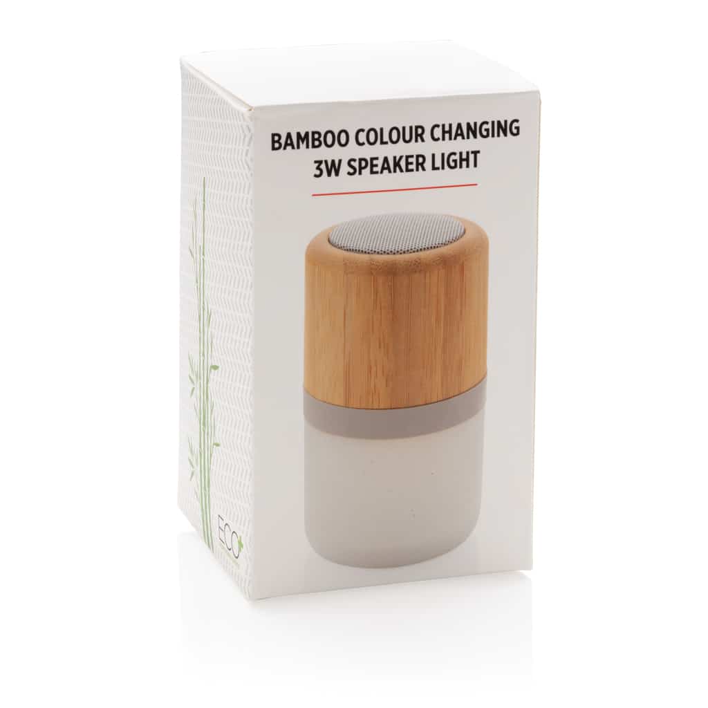 Miniature 12 pour Enceinte 3W en bambou avec lumière d'ambiance