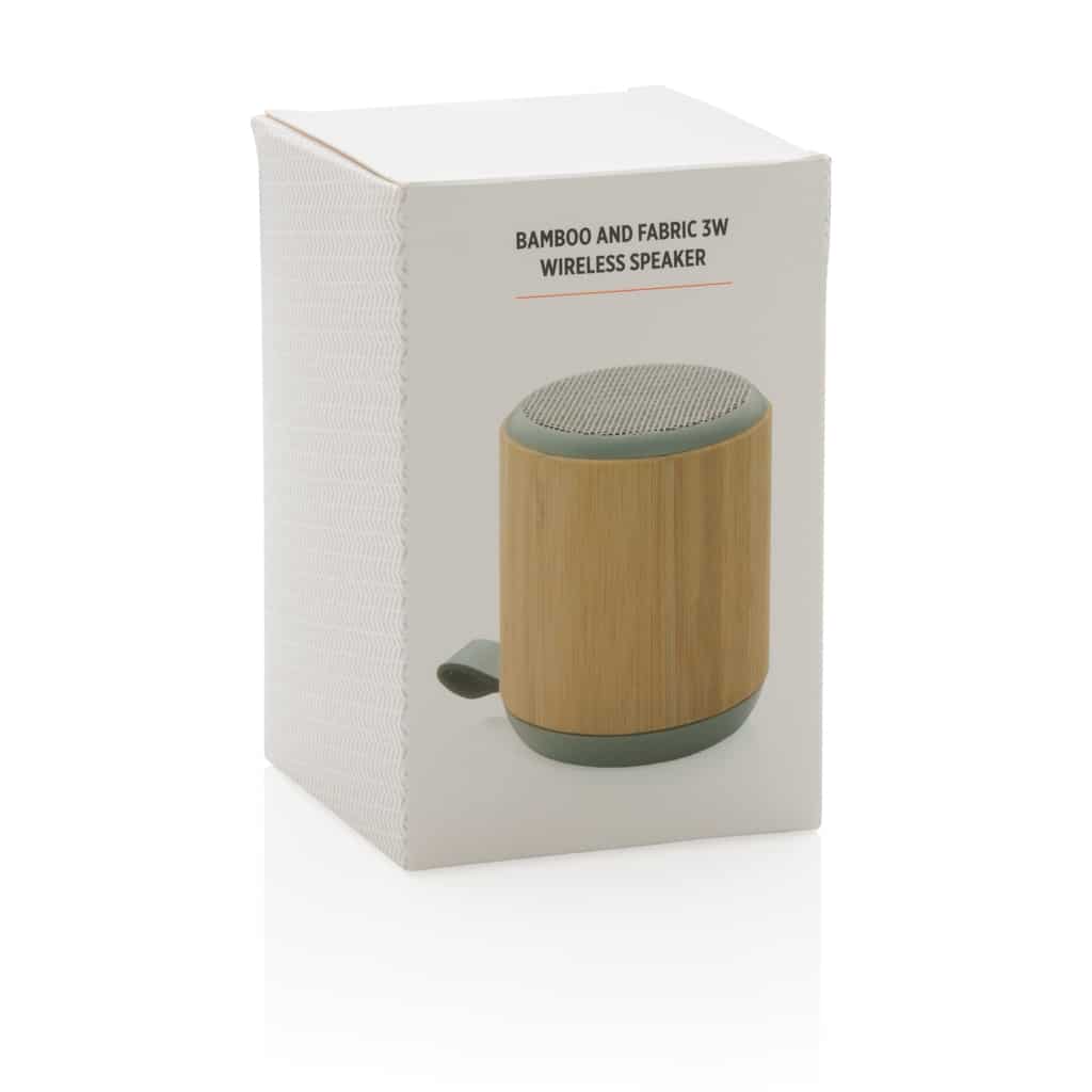 Miniature 9 pour Enceinte sans fil 3W en bambou et tissu
