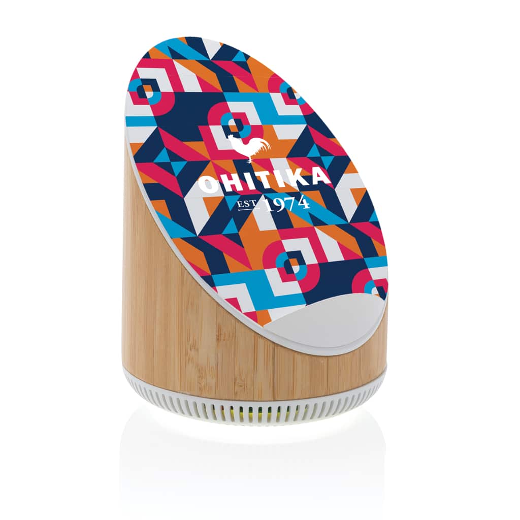 Miniature 8 pour Enceinte 5W en bamboo avec chargeur sans fil 15W Ovate