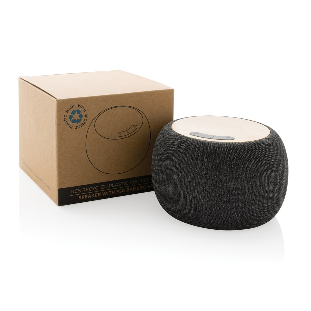 Miniature 11 pour Enceinte 5W en plastique recyclé RCS et bambou FSC®