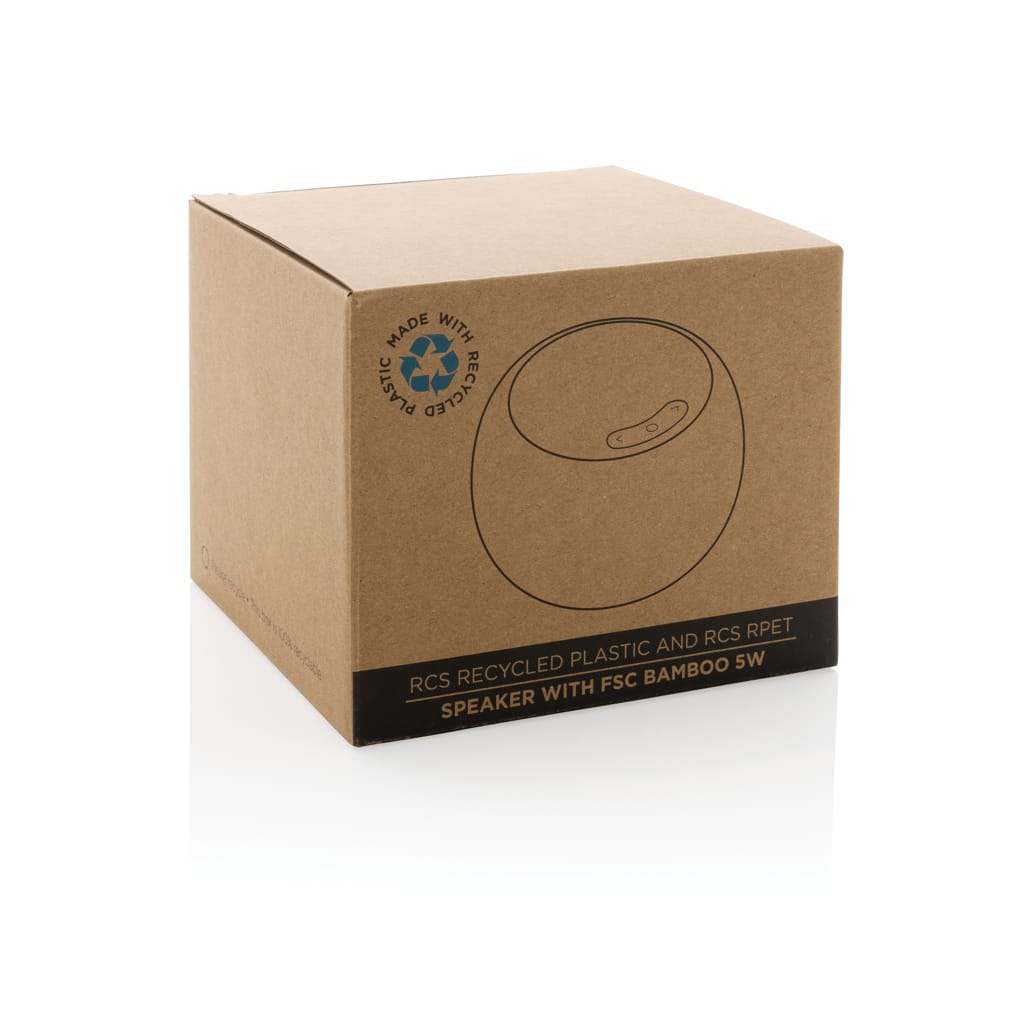 Miniature 12 pour Enceinte 5W en plastique recyclé RCS et bambou FSC®