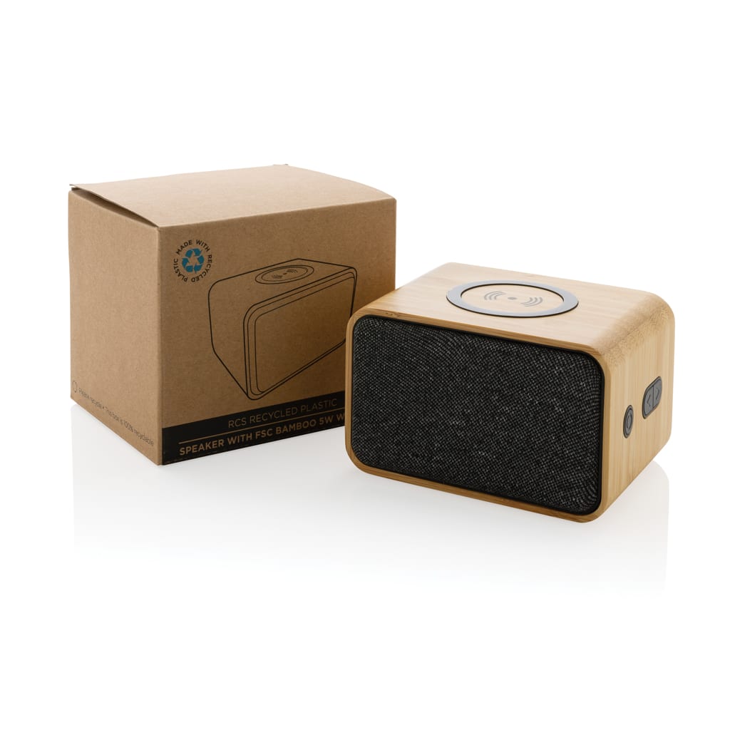 Miniature 18 pour Enceinte 5W en plastique recyclé RCS et bambou FSC®