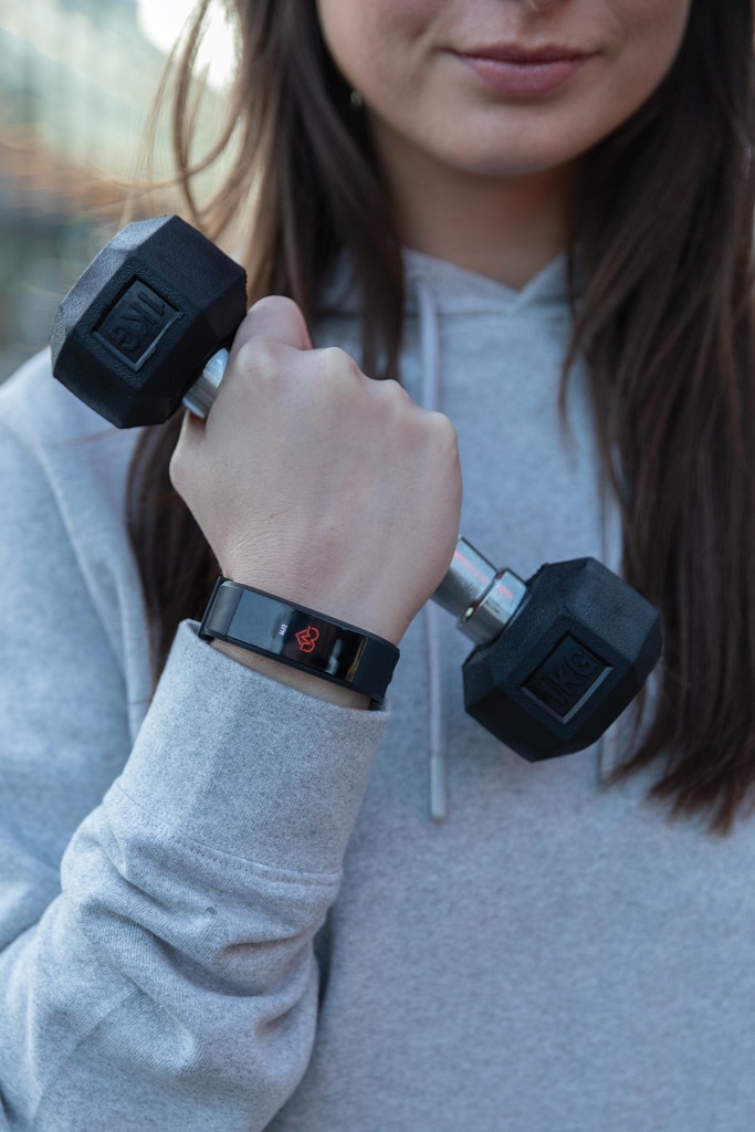 Miniature 16 pour Montre Sense Fit avec fréquence cardiaque en TPU recyclé RCS