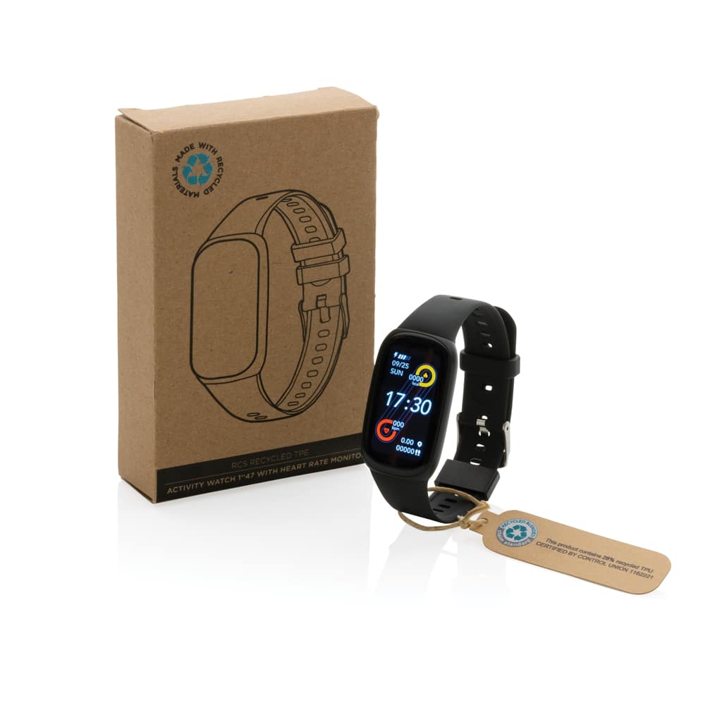 Miniature 19 pour Montre 1'47 avec fréquence cardiaque en TPU recyclé RCS