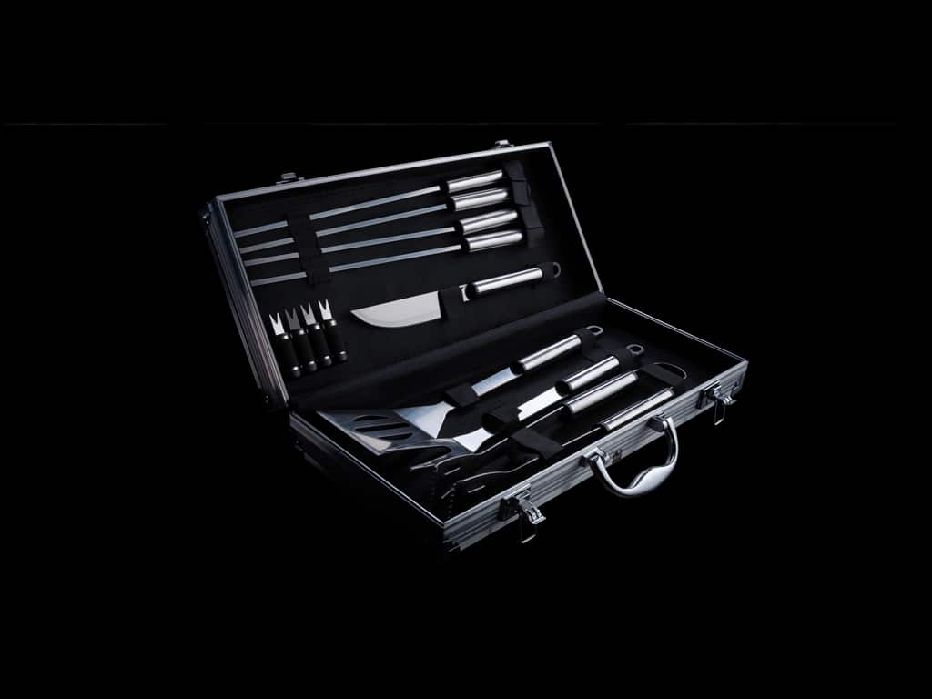 Miniature 8 pour Set de 12 pcs pour barbecue en coffret aluminium