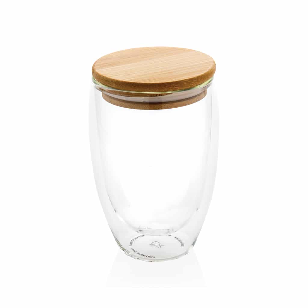 Miniature 2 pour Verre double paroi 350ml avec couvercle en bambou