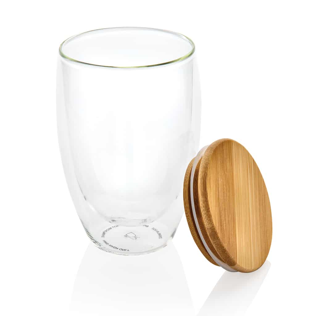Miniature 4 pour Verre double paroi 350ml avec couvercle en bambou