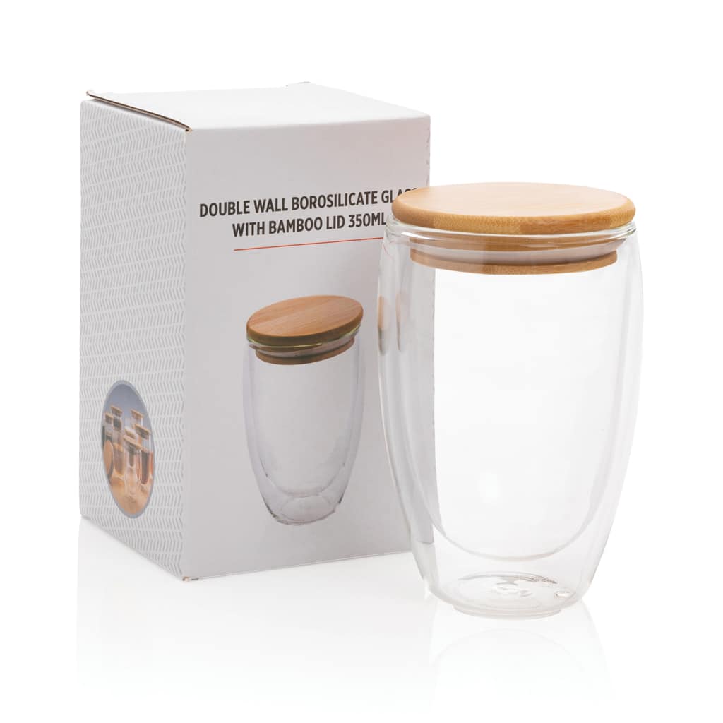 Miniature 11 pour Verre double paroi 350ml avec couvercle en bambou
