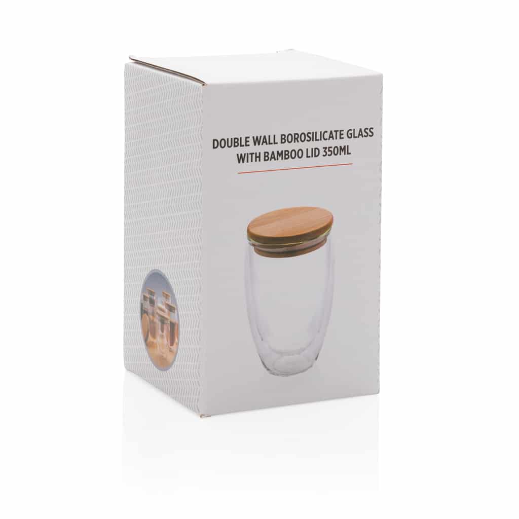 Miniature 12 pour Verre double paroi 350ml avec couvercle en bambou