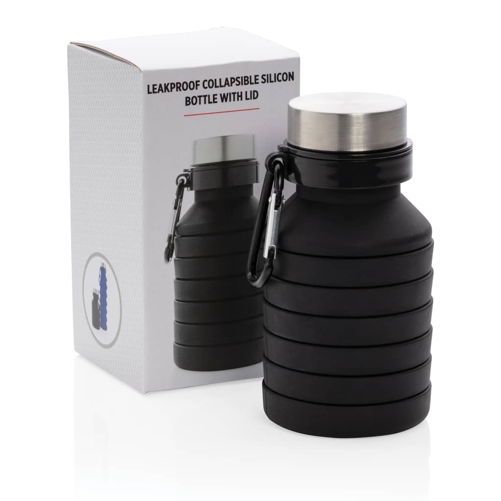 Miniature 15 pour Bouteille en silicone pliable étanche avec couvercle
