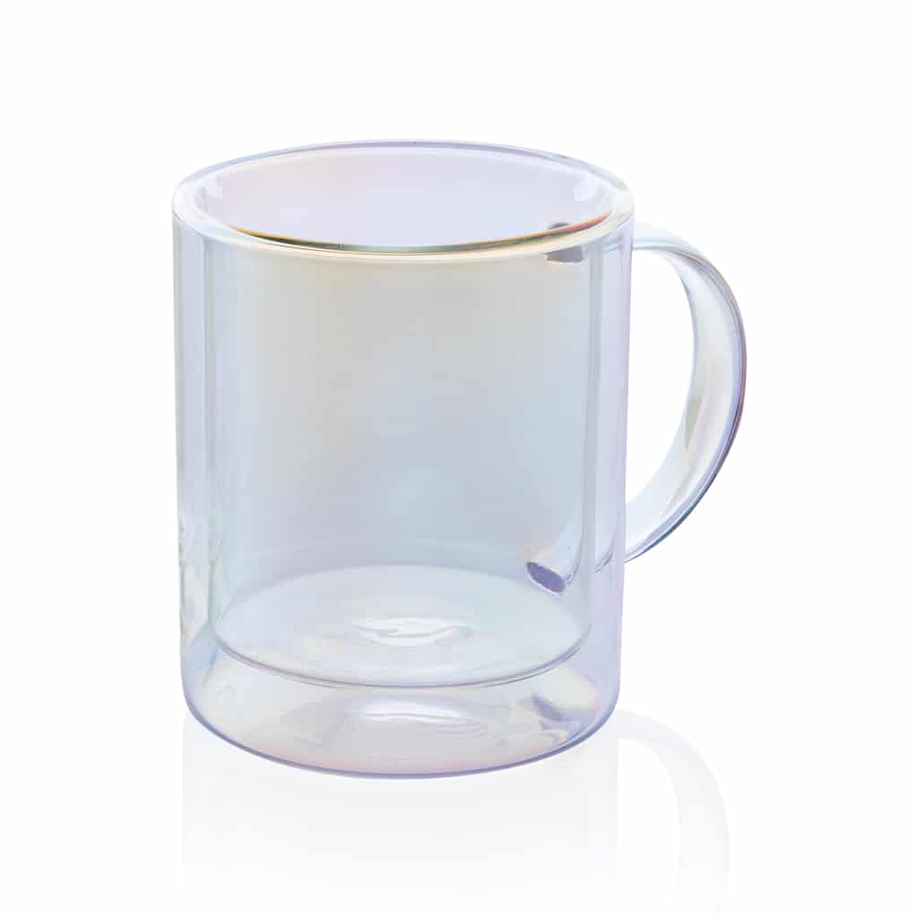Miniature 2 pour Mug double paroi en verre électroplaqué