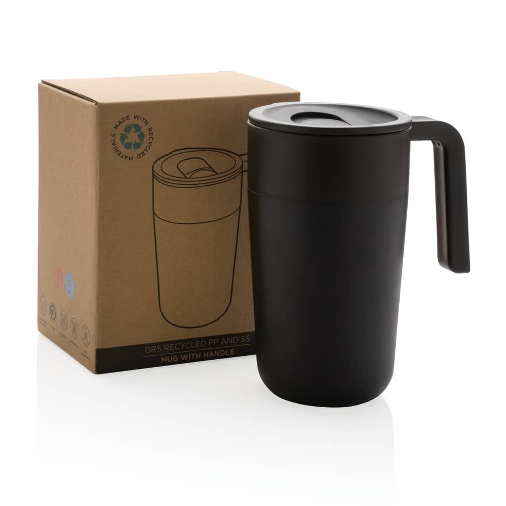 Miniature 11 pour Tasse en acier inoxydable et PP recyclé GRS avec poignée