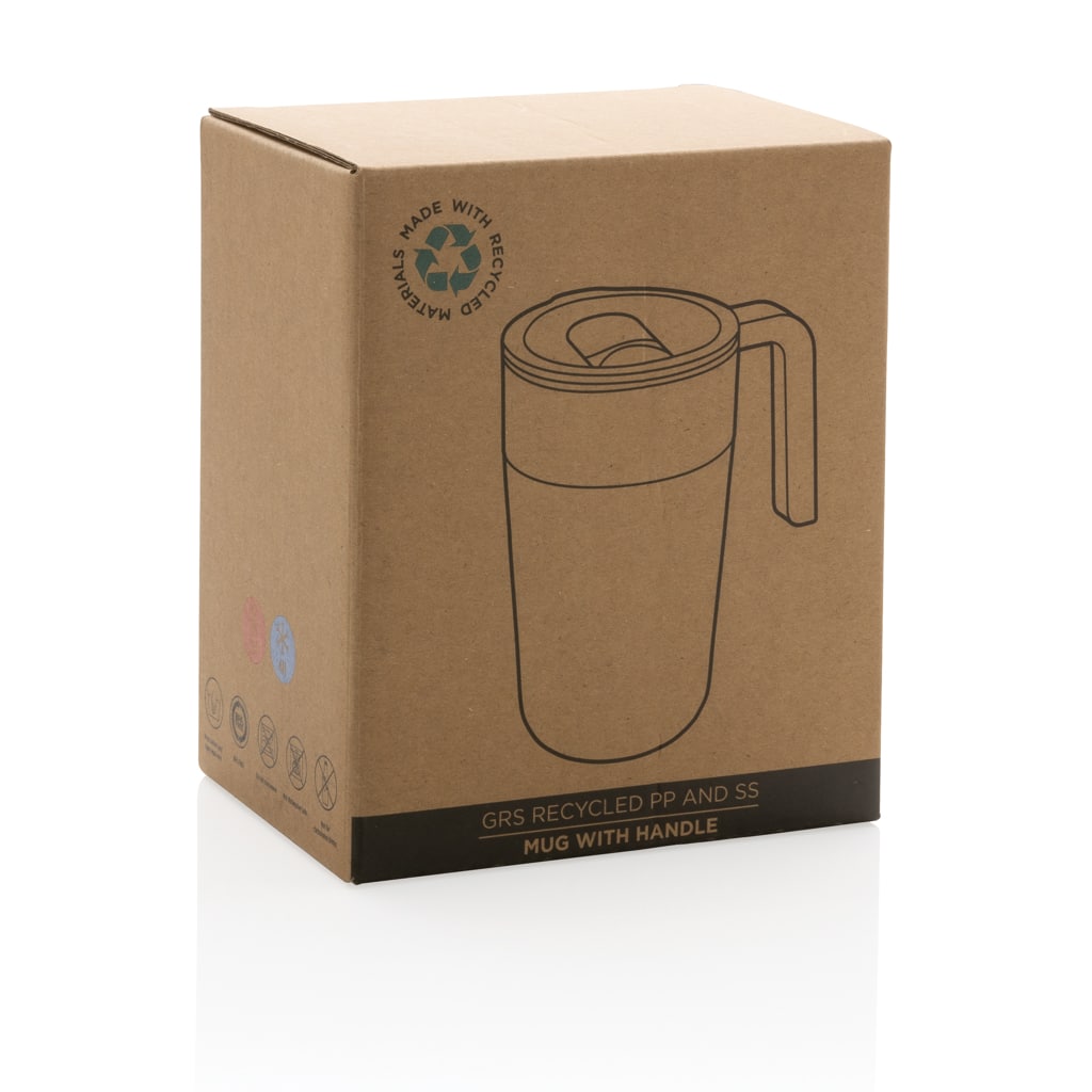 Miniature 12 pour Tasse en acier inoxydable et PP recyclé GRS avec poignée