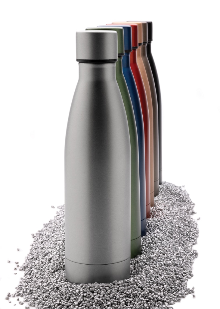 Miniature 10 pour Bouteille iso couleur pleine en acier inoxydable recyclé RCS