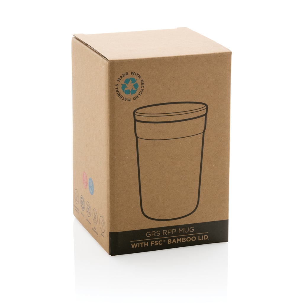 Miniature 9 pour Mug 300ml en PP recyclé GRS avec couvercle en bambou FSC®
