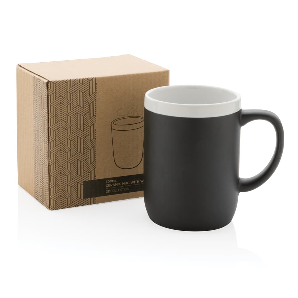 Miniature 9 pour Mug en céramique avec bord blanc