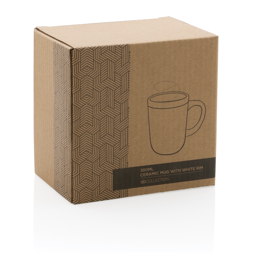 Miniature 10 pour Mug en céramique avec bord blanc