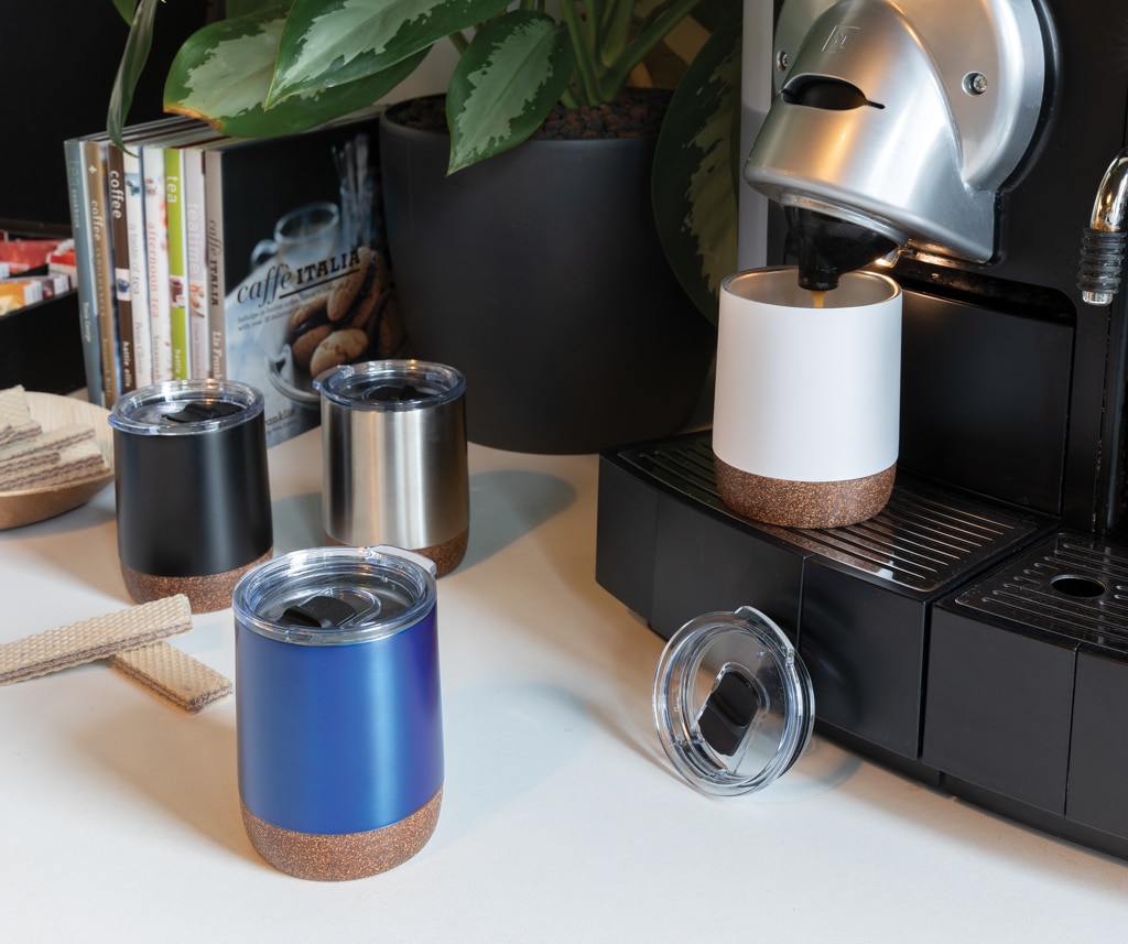 Miniature 10 pour Petite tasse à café en liège et acier recyclé RCS