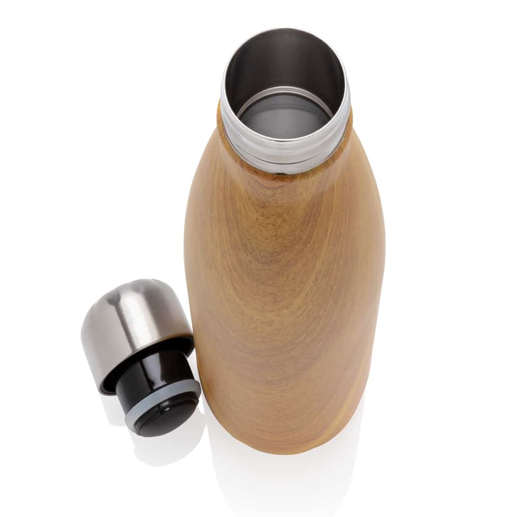 Miniature 5 pour Bouteille isotherme en acier avec effet bois