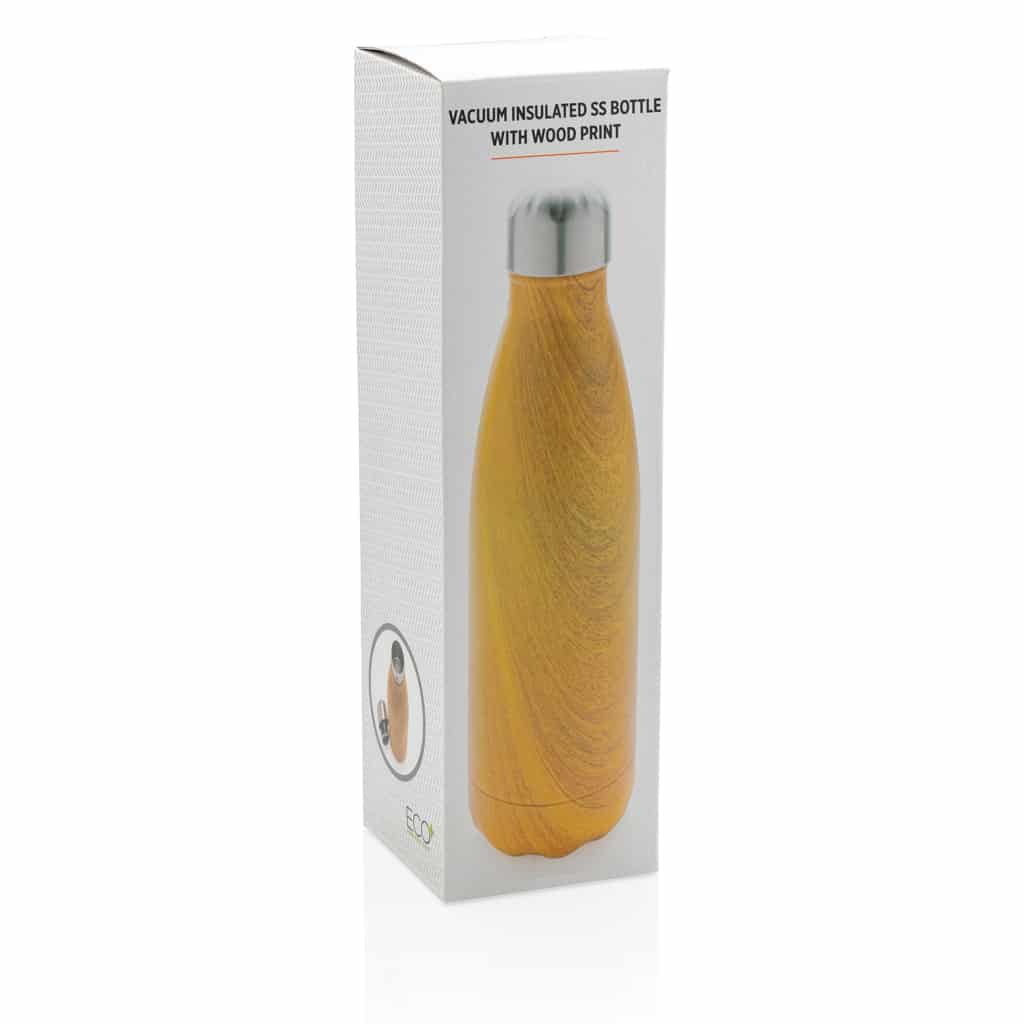 Miniature 10 pour Bouteille isotherme en acier avec effet bois