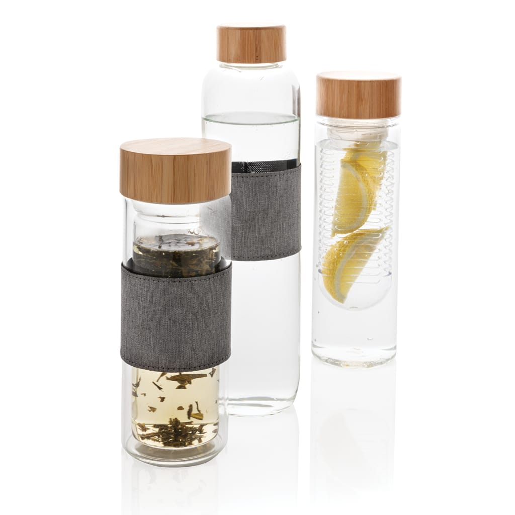 Miniature 12 pour Bouteille en verre avec couvercle en bambou Impact