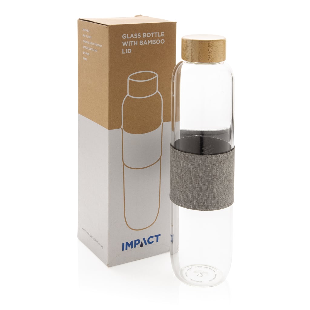 Miniature 16 pour Bouteille en verre avec couvercle en bambou Impact