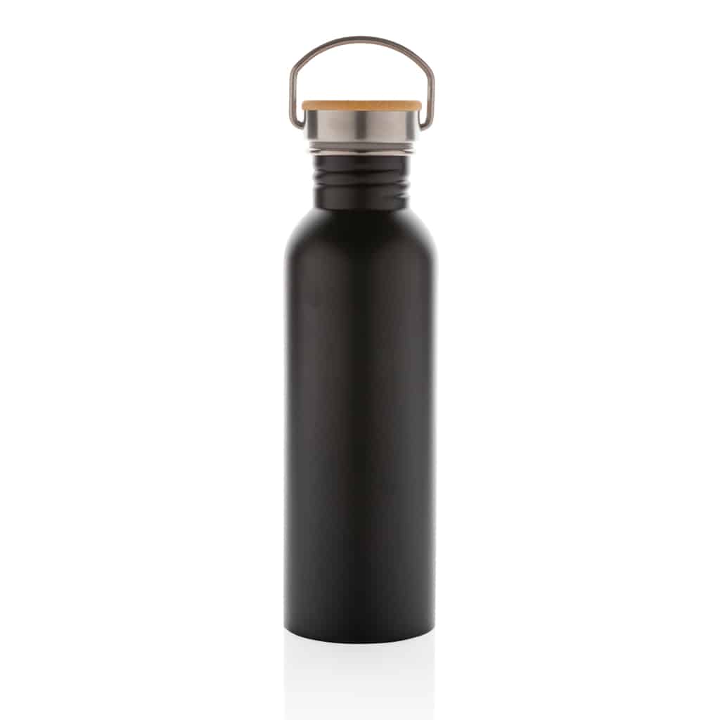 Miniature 3 pour Bouteille en acier inoxydable avec couvercle en bambou