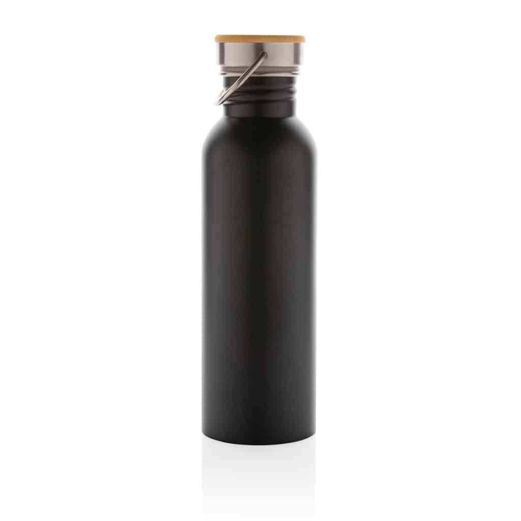 Miniature 4 pour Bouteille en acier inoxydable avec couvercle en bambou