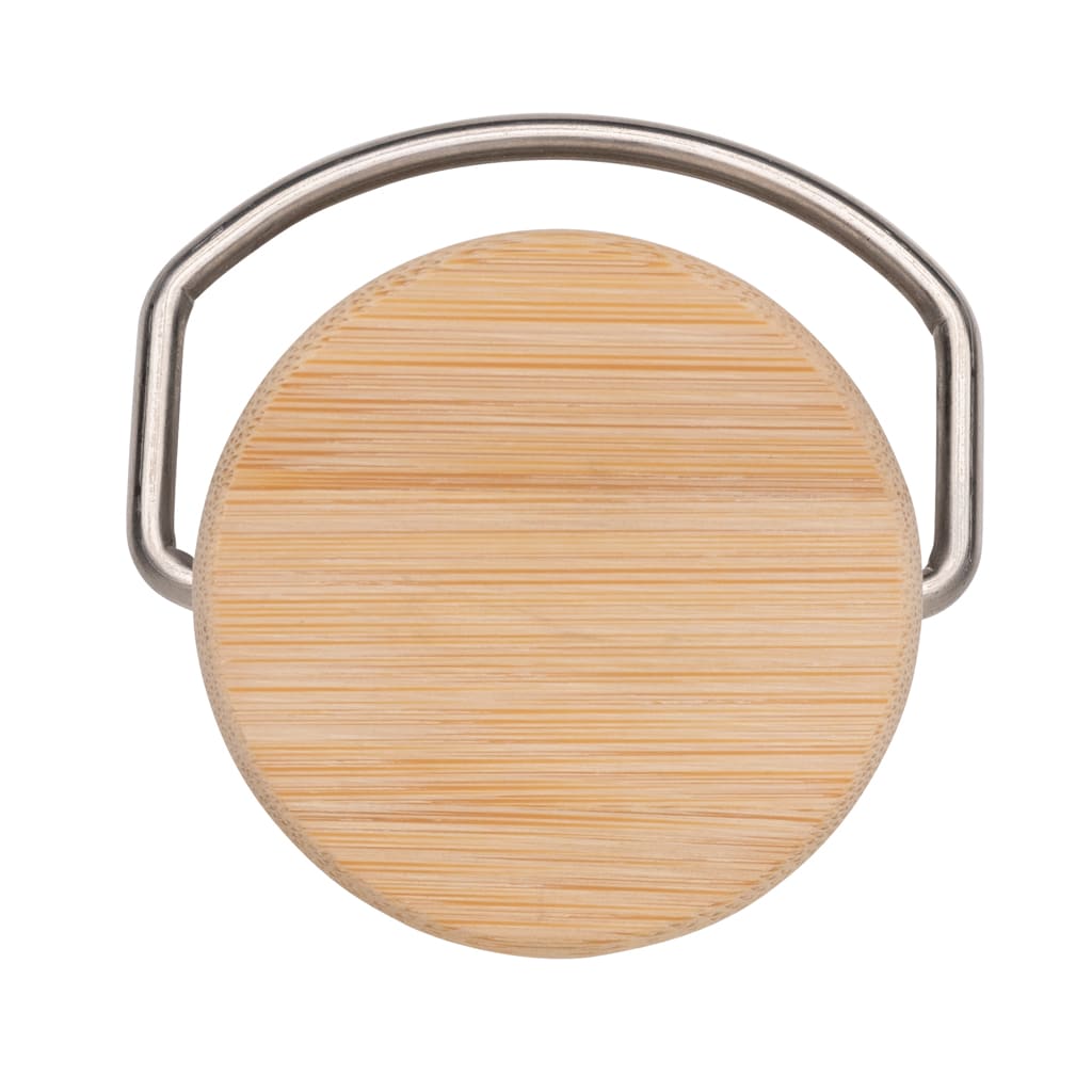 Miniature 6 pour Bouteille en acier inoxydable avec couvercle en bambou