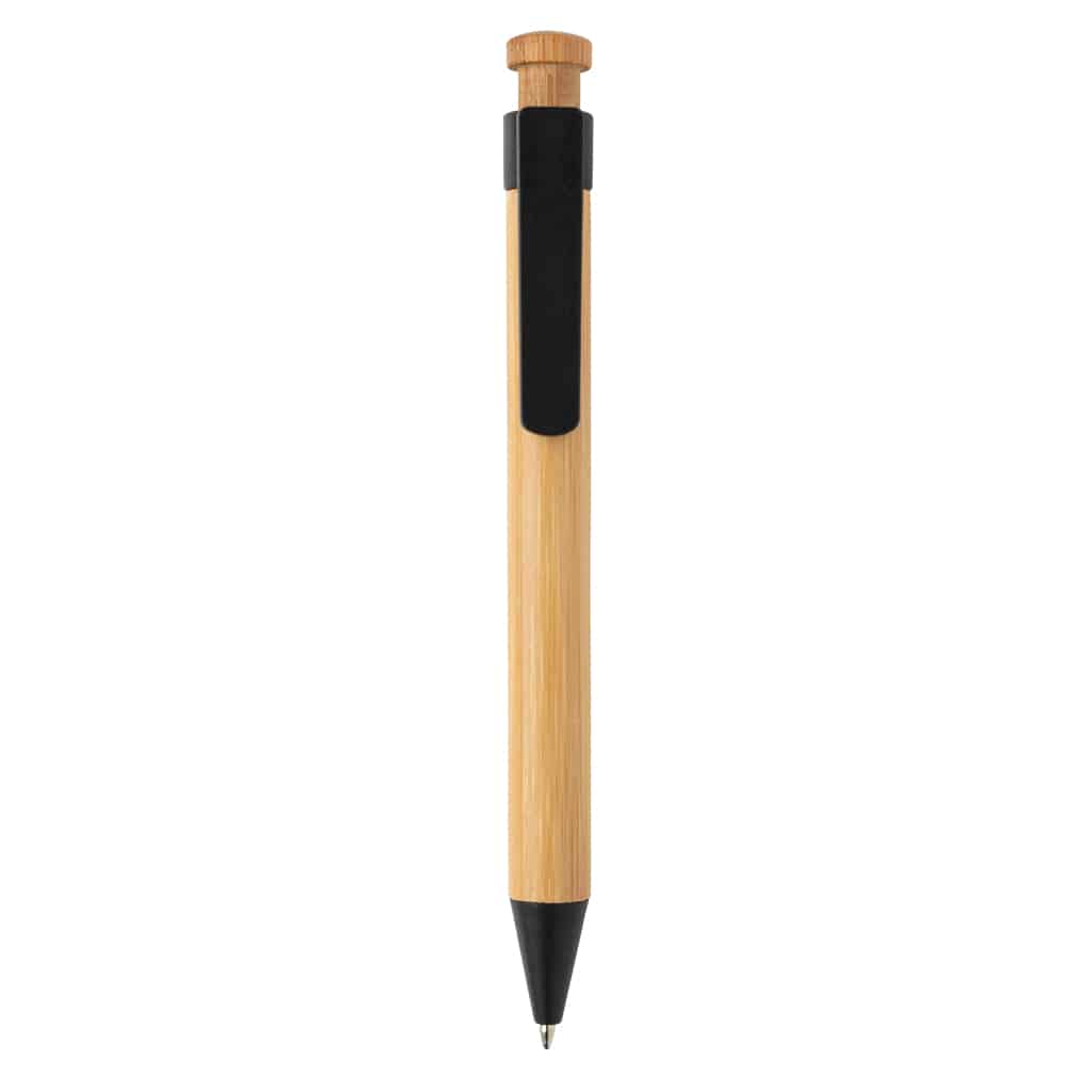 Miniature 4 pour Stylo en bambou avec clip en fibre de paille