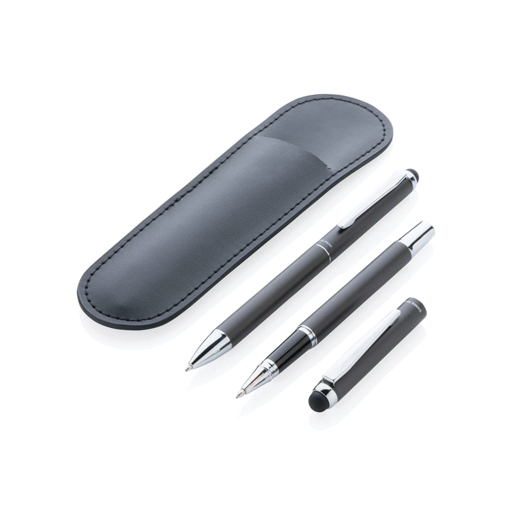Miniature 2 pour Parure de stylos Swiss Peak deluxe dans une pochette en PU