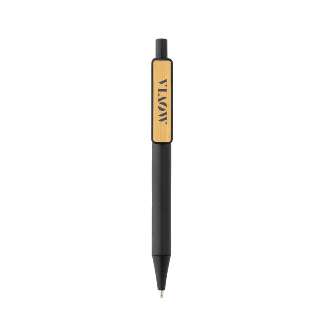 Miniature 5 pour Stylo en ABS recyclé GRS avec clip en bambou