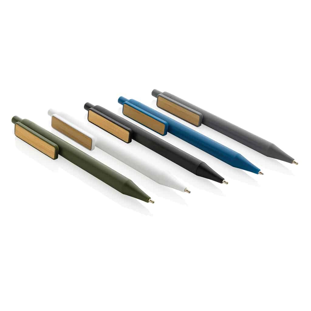 Miniature 6 pour Stylo en ABS recyclé GRS avec clip en bambou