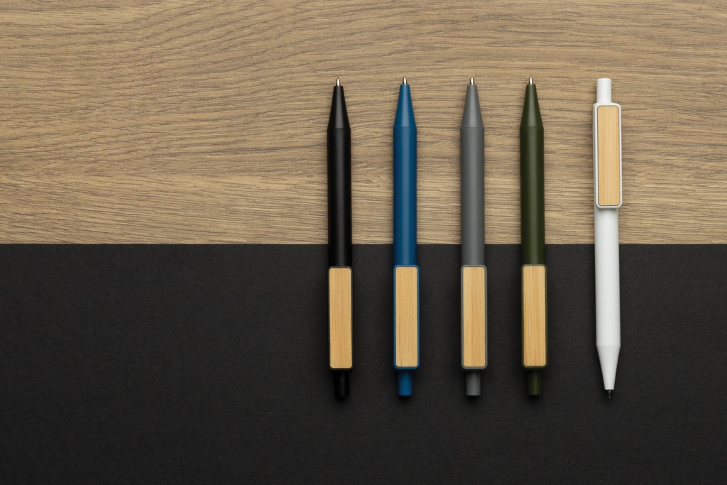Miniature 7 pour Stylo en ABS recyclé GRS avec clip en bambou