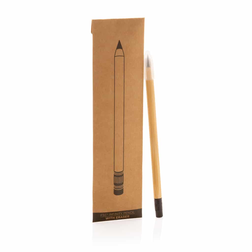 Miniature 11 pour Crayon infini en bambou FSC® avec gomme