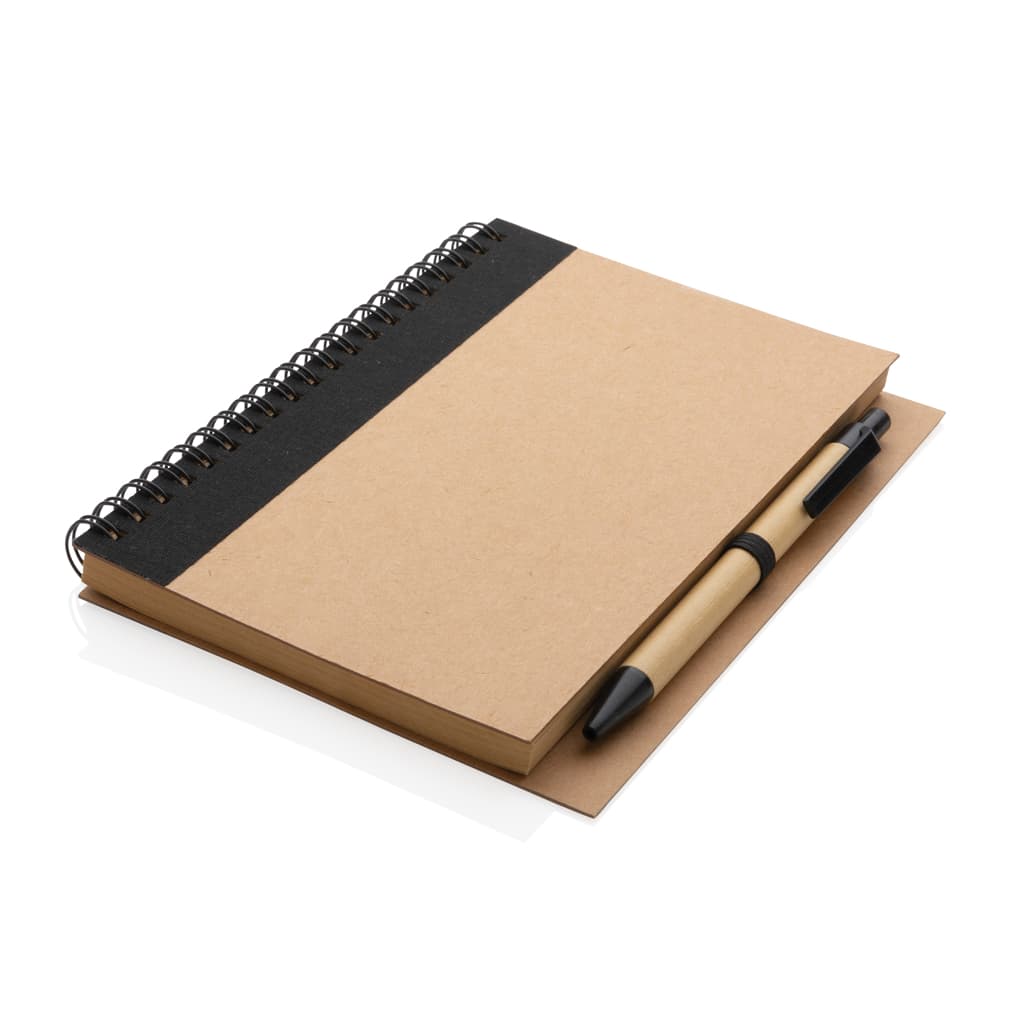 Miniature 3 pour Cahier à spirales kraft avec stylo