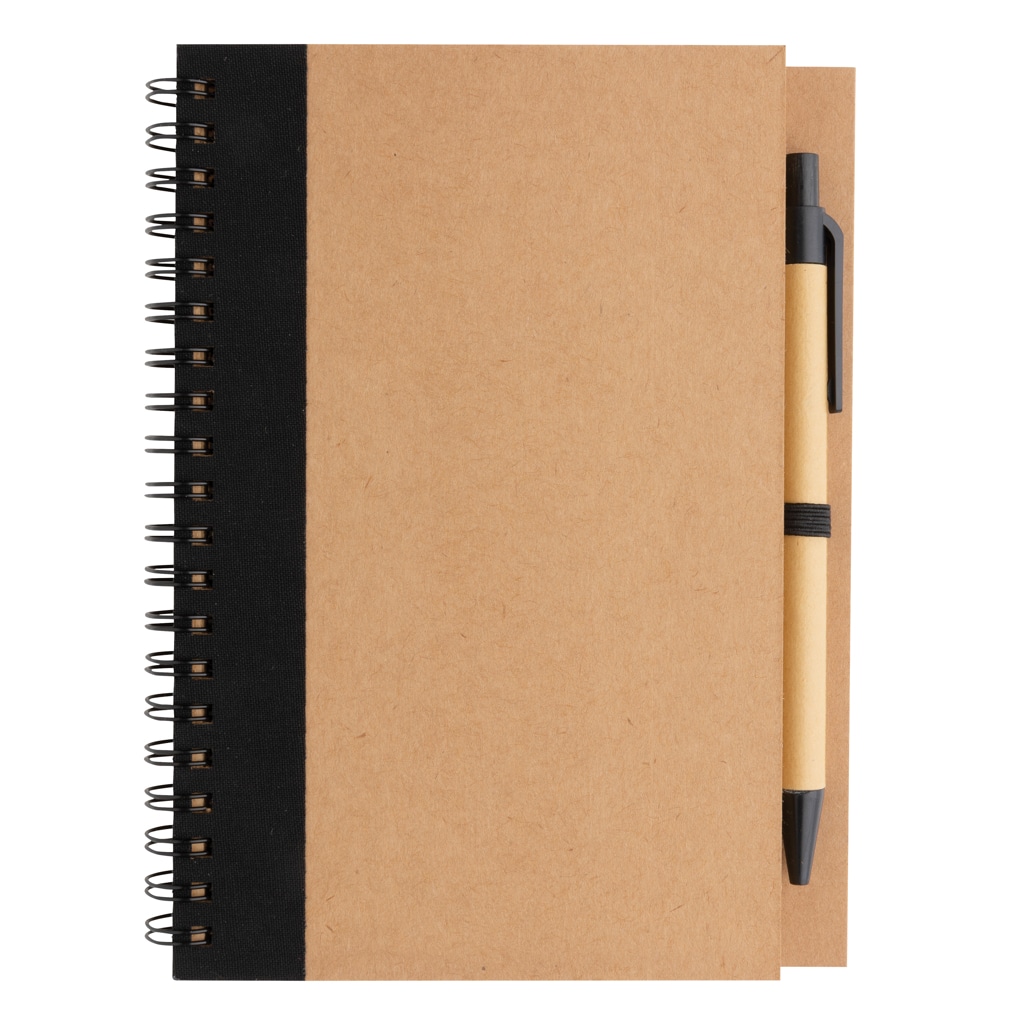Miniature 4 pour Cahier à spirales kraft avec stylo