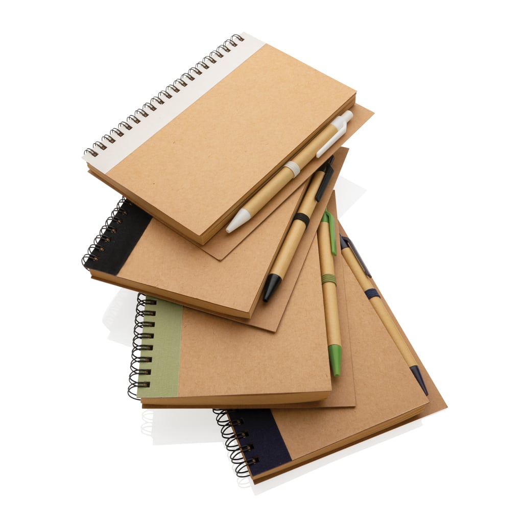 Miniature 8 pour Cahier à spirales kraft avec stylo