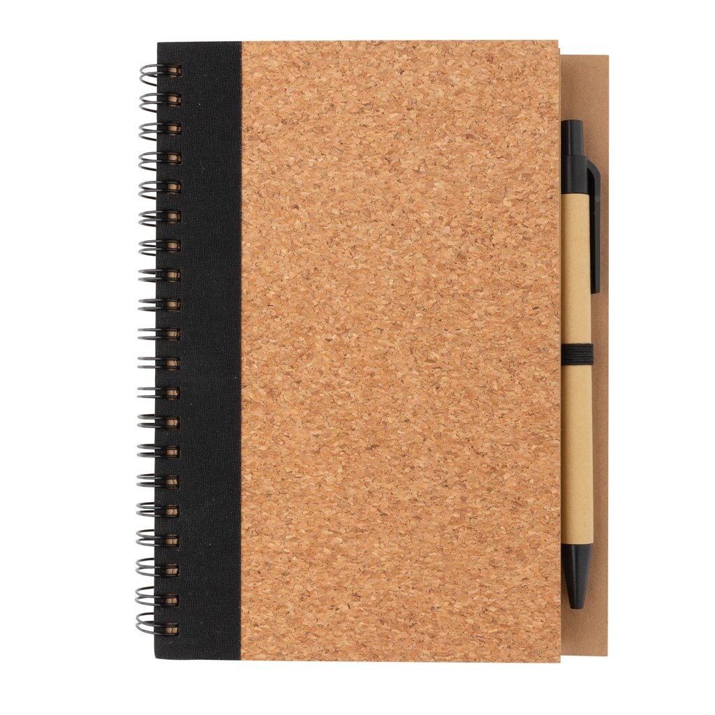 Miniature 4 pour Cahier à spirales en liège avec stylo