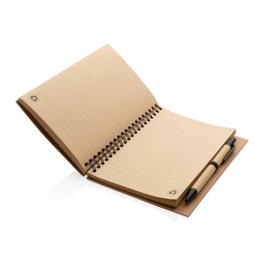 Miniature 6 pour Cahier à spirales en liège avec stylo