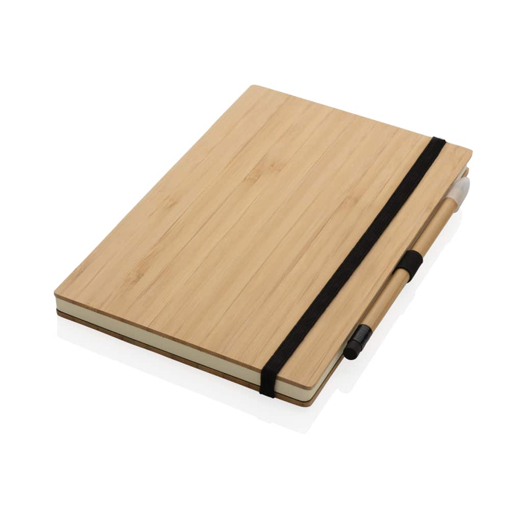 Miniature 3 pour Set avec carnet et crayon infini en bambou FSC ®