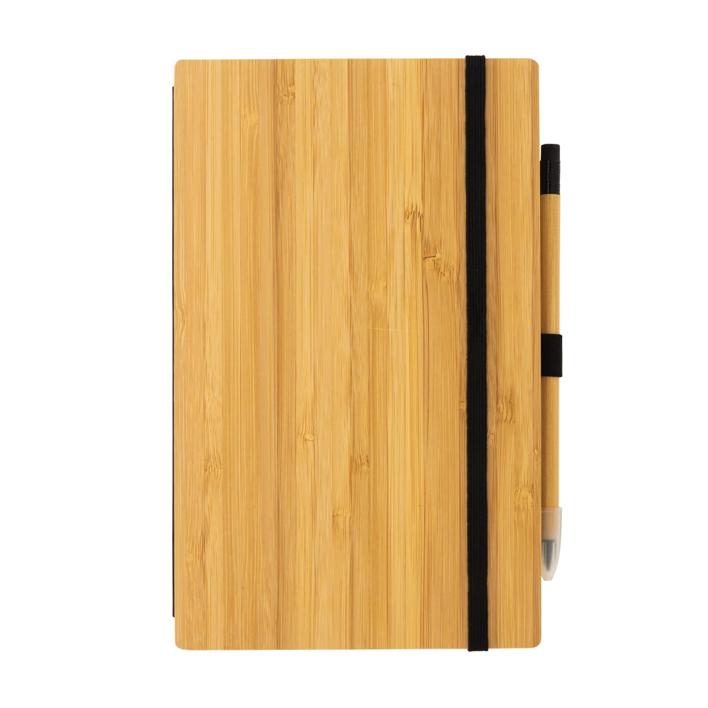 Miniature 5 pour Set avec carnet et crayon infini en bambou FSC ®