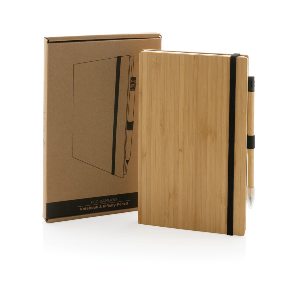 Miniature 10 pour Set avec carnet et crayon infini en bambou FSC ®