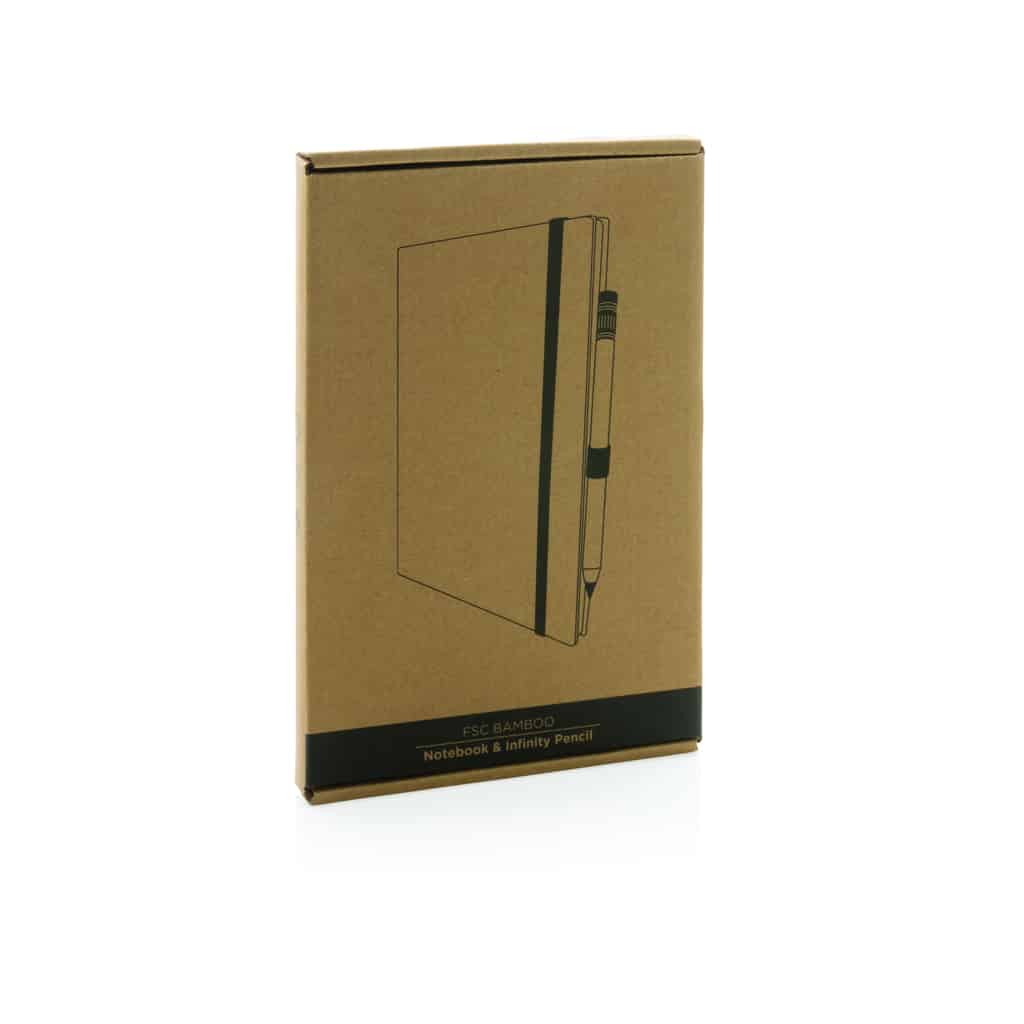 Miniature 11 pour Set avec carnet et crayon infini en bambou FSC ®