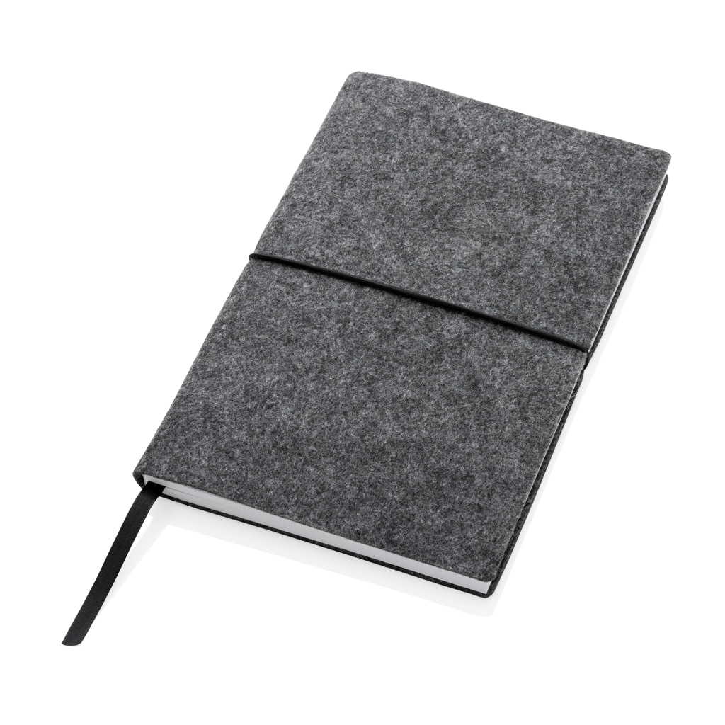 Miniature 3 pour Cahier A5 à couverture souple en feutre recyclé certifié GRS