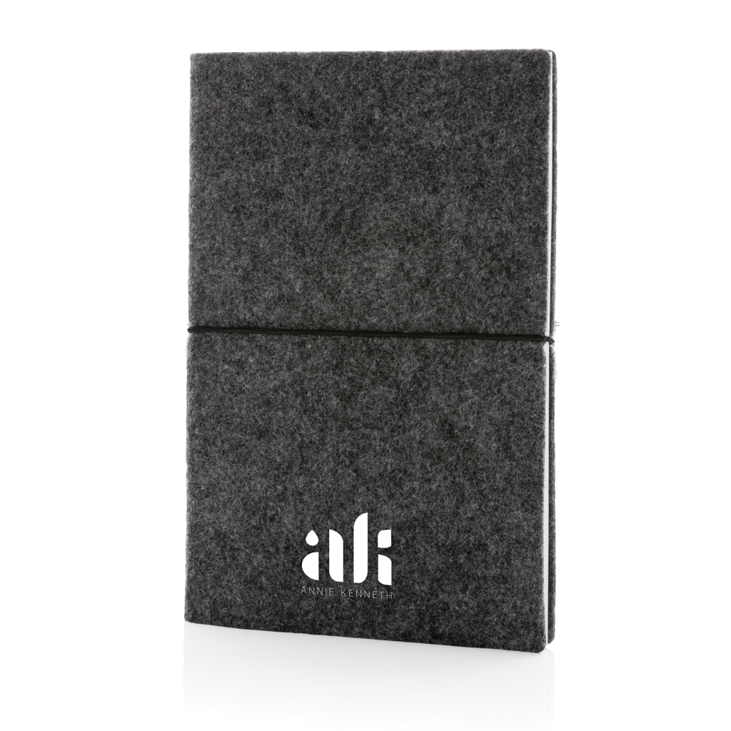 Miniature 6 pour Cahier A5 à couverture souple en feutre recyclé certifié GRS